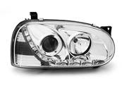 Paire de feux phares VW Golf 3 91-97 daylight led chrome