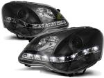 Paire de feux phares VW Polo 9N3 05-09 Daylight led noir