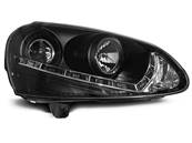 Paire de feux phares VW Golf 5 03-08 Daylight led noir