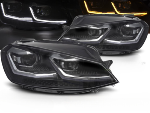 Paire de feux phares VW Golf 7 17-19 LED TRU DRL Dyn Noir Silver
