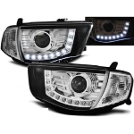Paire de feux phares Mitsubishi L200 06-10 Daylight led chrome