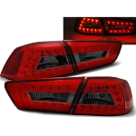 Paire de feux arriere Mitsubishi Lancer 8 08-11 LED rouge fume