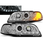 Paire de feux phares Volvo S40 / V40 96-00 Daylight led chrome