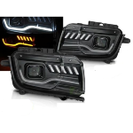 Paire de feux phares Chevrolet Camaro 09-13 LTI LED Dynnoir