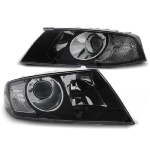 Paire de feux phares Skoda Octavia 04-08 design noir