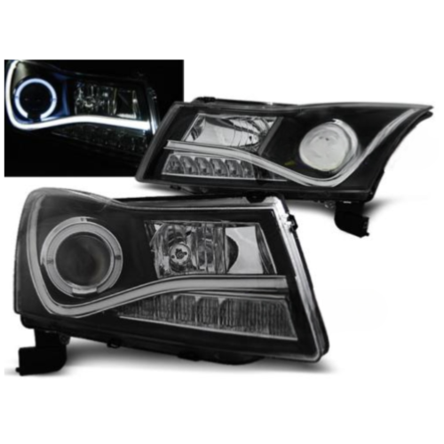 Paire de feux phares Chevrolet Cruze 09-12 Daylight noir