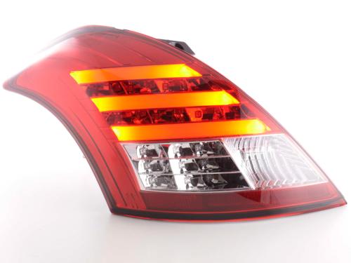 Paire feux arrière Suzuki Swift FZ/NZ 2011 a 2017 Rouge Chrome Led