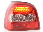 Paire de feux arrière VW Volkswagen Golf 3 1991-1997 Rouge Chrome Led