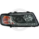 Paire de Phares Daylight DRL Led Audi A3 8L 1996 a 2000 Noir