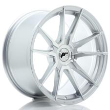 Jante JR Wheels JR21 18x9,5 ET20-40 - 4/5 Trous sur mesure - Silver Machined Face