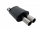 Silencieux Echappement BMW Serie 5 E39 Berline 96-03 - 2x76mm RL