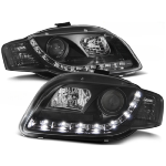 Paire de feux phares Audi A4 B7 de 2004 a 2008 Daylight led noir