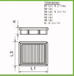 Filtre a air Green pour Citroen DS4 de 16-18 1.6L THP-150cv