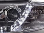 Paire de feux phares Daylight Led Audi A4 8E/B6 01-04 Chrome