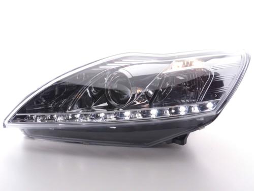 Paire de feux phares Daylight Led Ford Focus 3 08-10 Chrome