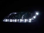 Paire de feux phares Daylight Led DRL Opel vectra B 99 a 02 chrome