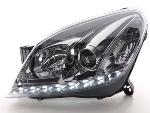 Paire de feux phares Daylight Led DRL Opel Astra H 04-09 chrome