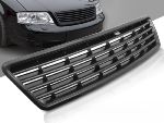 Grille de calandre en ABS pour Audi A6 C5 de 1997 a 2001 look Sport Noir