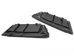 Paire de grille antibrouillard Audi A4 B9 de 2015 a 2019 Noir Brillant