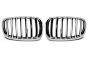 Paire de grilles de calandre BMW X5 E70, X6 E71 08-13 chrome