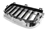 Paire de grilles de calandre BMW X3 E83 04-06 chrome