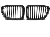 Paire de grilles de calandre BMW X1 E84 09-12 noir mat