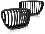 Paire de grilles de calandre BMW X1 E84 de 10/2009 a 08/2012 Noir brillant