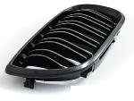 Paire grilles calandre BMW serie 3 E46 01-05 Look Sport Noir glossy