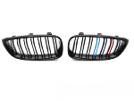 Grille de calandre avant BMW Serie 3 F34 Gran Turismo de 2013 a 2017 Noir brillant + tricolore