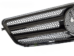 Grille calandre Mercedes classe C W204 de 2007 a 2014 Look CL Noir Brillant