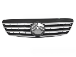 Grille calandre Mercedes Classe S W220 de 1998 a 2002 Chrome Noir
