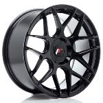 Jante JR Wheels JR18 17x8 ET20-35 - 5 trous sur mesure - Noir brillant