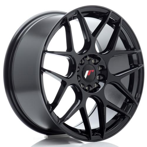 Jante JR Wheels JR18 18x8,5 ET45 - 5x112 / 5x114.3 - Noir brillant