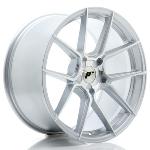 Jante JR Wheels JR30 19x9 ET20-40 - 5 tous sur mesure - Silver machined face