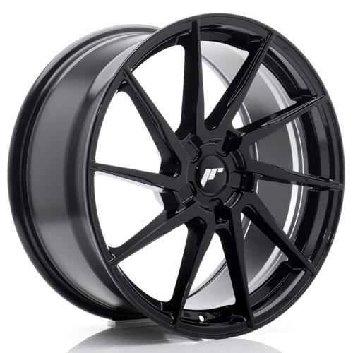Jante JR Wheels JR36 19x8 ET20-40 - 5 trous sur mesure - Noir brillant