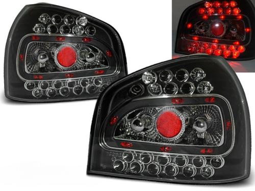 Paire de feux arriere Audi A3 8L de 08/1996 a 08/2000 LED noir