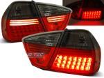 Paire de feux arriere BMW serie 3 E90 Berline 05-08 LED rouge fume