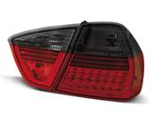 Paire de feux arriere BMW serie 3 E90 Berline 05-08 LED rouge fume