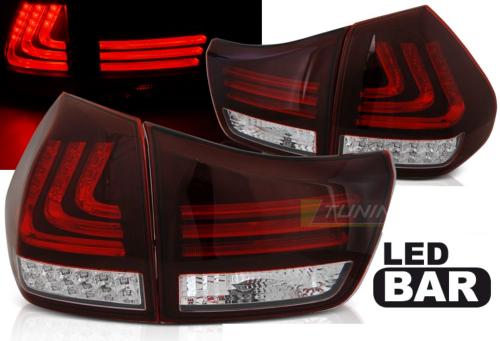 Paire de feux arriere Lexus RX330 / 350 03-08 LED BAR rouge blanc noir
