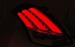 Paire de feux arriere Suzuki Swift 10-17 LED BAR Rouge Fume