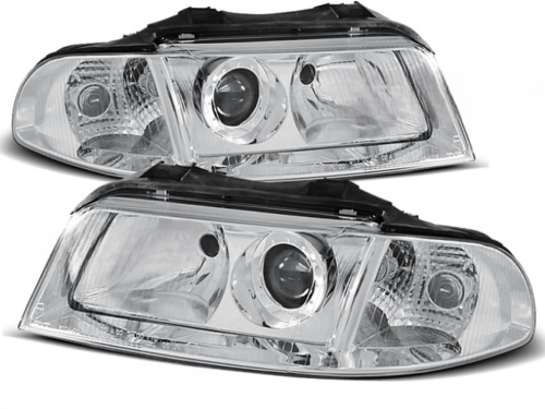 Paire de feux phares Audi A4 B5 de 1999 a 2000 design chrome