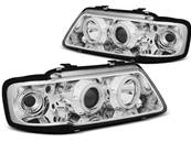 Paire de feux phares Audi A3 8L de 1996 a 2000 angel eyes CCFL chrome
