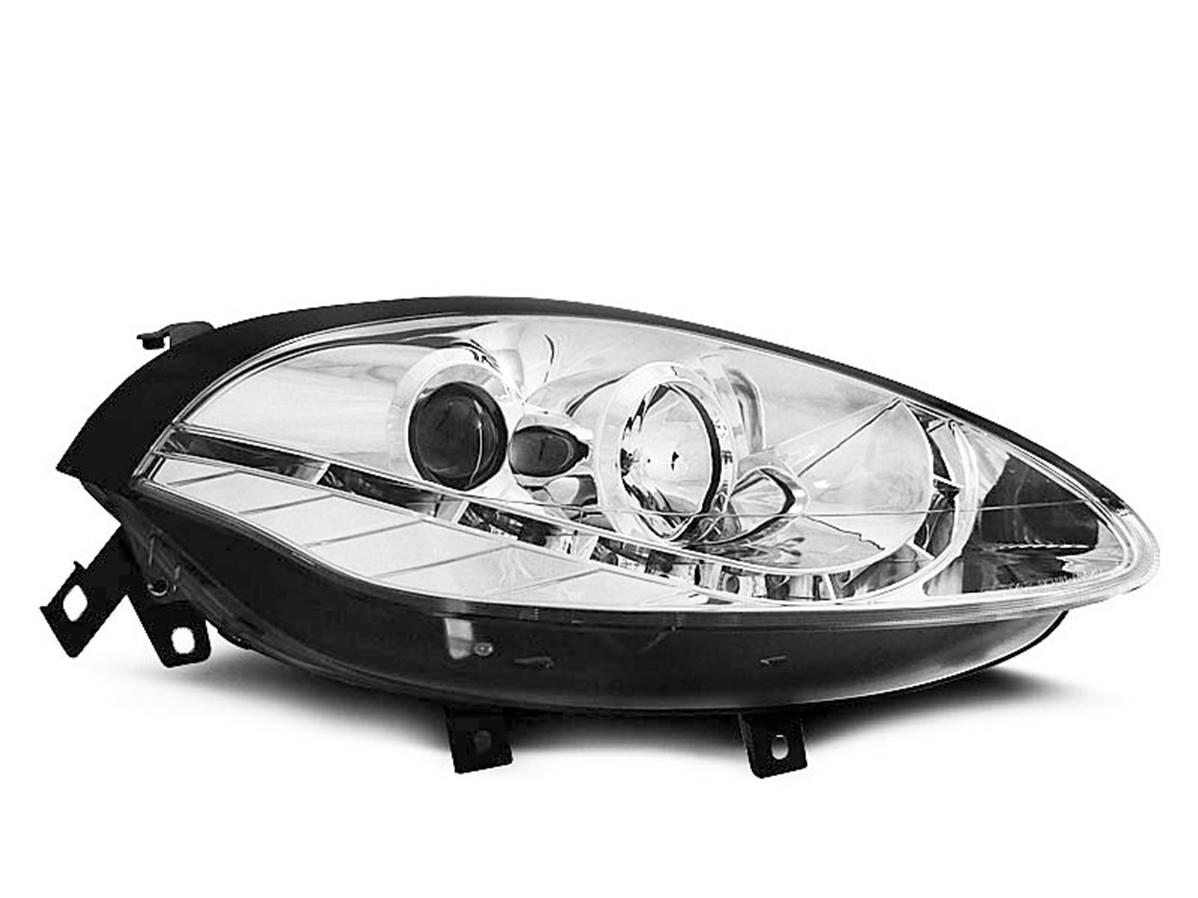 Paire de feux phares Fiat Bravo 2 0709 Daylight led chrome