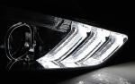 Paire de feux phares Ford Focus 15-18 LED DRL chrome