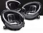 Paire de feux phares Mini Cooper R60 /R61 10-16 FULL LED TRU DRL Noir