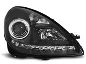 Paire de feux phares Mercedes SLK R171 04-11 Daylight led noir