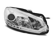 Paire de feux phares VW Golf 6 08-12 Daylight LTI DRL led chrome