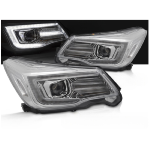 Paire Feux Phares Subaru Forester 13-18 LED DRL Dyn Chrome