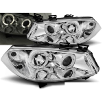Paire de feux phares Renault Megane 02-05 angel eyes chrome