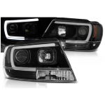 Paire de feux phares Jeep Grand Cherokee 99-05 LED LTI noir